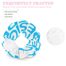 Lade das Bild in den Galerie-Viewer, Scrunchies Zopfhalter Haargummis Haarbänder für Damen Frauen Mädchen mit Foto Text selbst gestalten und bedrucken