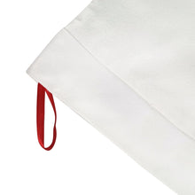 Lade das Bild in den Galerie-Viewer, Kurzer Plüsch Weihnachtssocken Weiß-Stil 26x42cm selbst gestalten und bedrucken