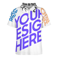 Lade das Bild in den Galerie-Viewer, Multi-Image-Design Männer Herren Kurzarm Poloshirt Funktionsshirt Sport ultraleicht mit Zipp LTPL20 mit Ihrem Design Foto Motiv Text selbst gestalten und bedrucken