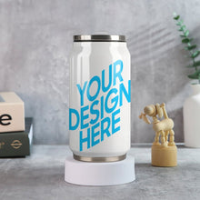 Lade das Bild in den Galerie-Viewer, Cola Cup 300ml / 500ml Becher Thermobecher aus Edelstahl 304 mit Deckel und Strohhalm mit Foto Muster Text Logo selbst gestalten und bedrucken