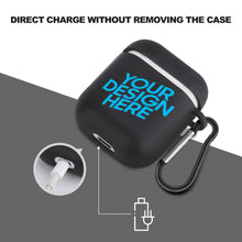 Lade das Bild in den Galerie-Viewer, Kopfhörergehäuse Schutzhülle für Bluetooth-Ohrhörer für AirPods 1 / 2 (schwarz / weiß) mit Logo Motiv oder Foto selbst gestalten und bedrucken