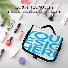 Lade das Bild in den Galerie-Viewer, Faltbare tragbare Kosmetiktasche Reise-Kulturbeutel mit großem Fassungsvermögen mit Foto Design Motiv Text selbst gestalten und bedrucken