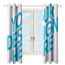 Lade das Bild in den Galerie-Viewer, Perforierter Gardinen Fotovorhang Zwei Stück Gespleißt 52"×72" 52"×84" selbst gestalten und bedrucken