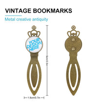 Lade das Bild in den Galerie-Viewer, Vintage Lesezeichen "Krone" aus Metall selbst gestalten und bedrucken