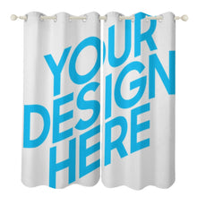 Lade das Bild in den Galerie-Viewer, Perforierter Gardinen Fotovorhang Zwei Stück Gespleißt 52"×72" 52"×84" selbst gestalten und bedrucken
