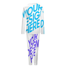 Lade das Bild in den Galerie-Viewer, Damen Frauen Pyjama lang zweiteiliger Schlafanzug mit Foto Text selbst gestalten und bedrucken