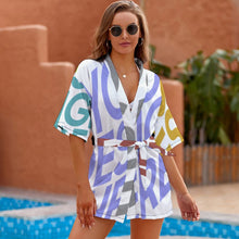 Lade das Bild in den Galerie-Viewer, Multi-Image-Design Damen / Frauen Pyjama Nachthemd JJ1210 mit Foto Design Motiv Text selbst gestalten und bedrucken