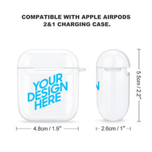 Lade das Bild in den Galerie-Viewer, Apple Kopfhörer Case Kopfhörerhülle transparent selbst gestalten und bedrucken