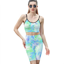 Lade das Bild in den Galerie-Viewer, 2-tgl. Set Jumpsuit Tanktops Leibchen+Hose in verkürzter cropped Länge Y07 für Damen Frauen mit Foto Text selbst gestalten und bedrucken