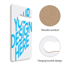 Lade das Bild in den Galerie-Viewer, Haustür hängendes Schild Andere personalisierte Tür Schild mit Foto Text selbst gestalten und bedrucken