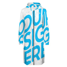 Lade das Bild in den Galerie-Viewer, Damen Lang Mantel Jacke mit Kapuze SDS002 mit Fotos Muster Text selbst gestalten und bedrucken