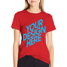 Lade das Bild in den Galerie-Viewer, Kurzarm T-Shirt TSHIRT für Frauen Doppelseitiger Druck selbst gestalten und bedrucken