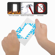 Lade das Bild in den Galerie-Viewer, Lichtschalterplatte mit Fotos Muster Text Logo selbst gestalten und bedrucken