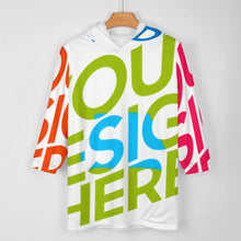 Lade das Bild in den Galerie-Viewer, Multi-Image-Druck Kapuzensweatshirt Jugend Blanket Hoodie Jungen Sweatshirt Kapuzenpullover B412 mit Fotos Muster Text Logo selbst gestalten und bedrucken