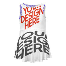 Lade das Bild in den Galerie-Viewer, Einzelbild-Design Mädchen Kleid Trägerkleid F12Q mit Foto Design Motiv Text selbst gestalten und bedrucken