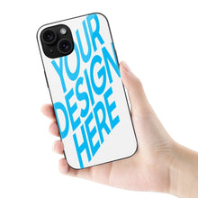 Lade das Bild in den Galerie-Viewer, Glas Handyhülle (iPhone 15 Pro Max/Plus/Pro) mit Foto Design Motiv Text selbst gestalten und bedrucken