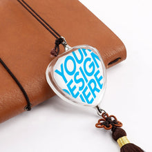 Lade das Bild in den Galerie-Viewer, Auto Anhänger aus Kristall mit Fotos Muster Text Logo selbst gestalten und bedrucken