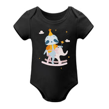 Lade das Bild in den Galerie-Viewer, Overall Kurzarm Strampler Baby Bodysuit mit Foto Text selbst gestalten und bedrucken