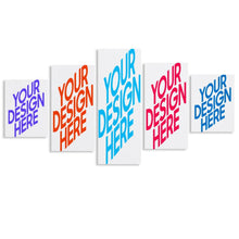 Lade das Bild in den Galerie-Viewer, 5 Panel hängende Poster Multi-Image-Design ( Vertikale Kombination ) / Leinwandbild 5-teilig / Wandbilder mit Foto selbst gestalten und bedrucken