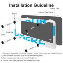 Lade das Bild in den Galerie-Viewer, Kennzeichenhalter / Auto Nummernschild Halterung / Kennzeichenrahmen mit Vier runde Löcher ( ein Paar ) mit Foto selbst gestalten und bedrucken