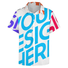 Lade das Bild in den Galerie-Viewer, Multi-Image-Design Herren Kurzarm Hemd AY005 mit Foto Design Motiv Text selbst gestalten und bedrucken