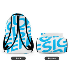 Lade das Bild in den Galerie-Viewer, Hochwertige Einzelbilddruck Kinderrucksack Schultasche für Jungen und Mädchen mit Fotos Muster Text Logo selbst gestalten und bedrucken