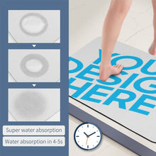 Lade das Bild in den Galerie-Viewer, Super saugfähige Fußmatte Badematte Bodenmatte aus Kieselalgenschlamm schnell trocknend mit Fotos Text selbst gestalten und bedrucken