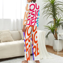 Lade das Bild in den Galerie-Viewer, Multi-Image-Design Schlafanzug Zweiteiliger Homewear Pyjama aus Satin für Damen/Frauen DTZREV1 mit Foto Design Motiv Text selbst gestalten und bedrucken