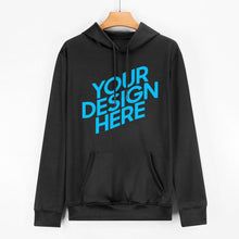 Lade das Bild in den Galerie-Viewer, Unisex Damen / Herren Kapuzenpullover Vorderseite Druck mit Fotos Muster Text Logo selbst gestalten und bedrucken