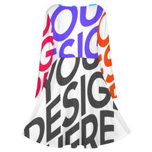 Lade das Bild in den Galerie-Viewer, Multi-Image-Druck Oversized V-Ausschnitt Langarm Kleid Blusenkleid B829 mit Fotos Muster Text Logo selbst gestalten und bedrucken