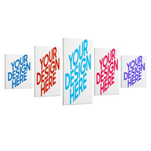 Lade das Bild in den Galerie-Viewer, 5 Panel hängende Poster Multi-Image-Design ( Vertikale Kombination ) / Leinwandbild 5-teilig / Wandbilder mit Foto selbst gestalten und bedrucken