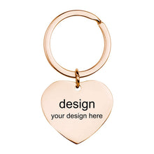 Lade das Bild in den Galerie-Viewer, Schlüsselanhänger Metall Anhänger aus Titan Stahl (fünf Stil verfügbar) mit Namen Gravur selbst gestalten