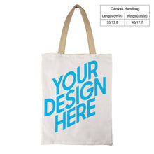 Lade das Bild in den Galerie-Viewer, 35*45cm Einseitiger Druck Canvas Stoffbeutel Einkaufstasche Tote Bag selbst gestalten und bedrucken