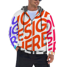 Lade das Bild in den Galerie-Viewer, Multi-Image-Design Herren / Männer Jacke Winter Cordjacke Outdoorjacke Collegejacke WZIP mit Foto Design Motiv Text selbst gestalten und bedrucken