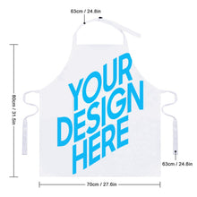 Lade das Bild in den Galerie-Viewer, Erwachsene Schürze Kochschürze mit Tasche 70×80cm Voll Druck selbst gestalten und bedrucken