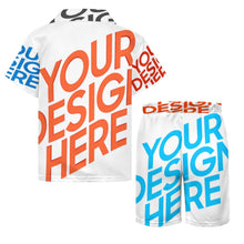 Lade das Bild in den Galerie-Viewer, Multi-Image-Design Kinder Jungen Kurzärmeliges Shirt & Shorts Strand Set (2-tlg) A27TZ mit Foto Design Motiv Text selbst gestalten und bedrucken