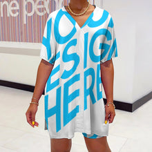 Lade das Bild in den Galerie-Viewer, Einzelbilddruck TShirt Blusenshirt mit Fledermausärmeln OTZ 2 tlg. Set mit Foto Muster Text Logo selbst gestalten und bedrucken