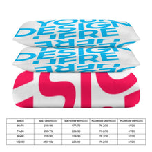 Lade das Bild in den Galerie-Viewer, Dicke Foto Bettwäsche 3 teilig (1 Bettbezug und 2 Kissenbezüge mit doppelseitigem Druck, alles individuell gestaltbar) mit Foto Design Motiv Text selbst gestalten und bedrucken