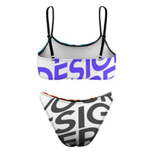 Lade das Bild in den Galerie-Viewer, Multi Images Druck Push-Up Bustier Bikini Set 2 tlg. S100D55 Damen mit Foto Muster Text Logo selbst gestalten und bedrucken