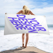 Lade das Bild in den Galerie-Viewer, Große Größe Strandtuch Saunatuch Leichtes Badetuch 160*80cm mit Foto Design Motiv Text selbst gestalten und bedrucken