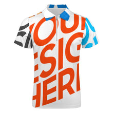 Lade das Bild in den Galerie-Viewer, Herren / Männer Multi-Image-Druck Poloshirt Kurzarm Shirt B470 mit Fotos Muster Text Logo selbst gestalten und bedrucken