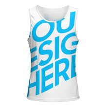 Lade das Bild in den Galerie-Viewer, Einzelbilddruck Allover Print Tanktop Herren / Männer Muskelshirt Tank-Top BK mit Fotos Muster Text Logo selbst gestalten und bedrucken