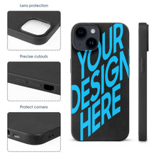 Lade das Bild in den Galerie-Viewer, Personalisierte TPU Clear Cover iPhone 14 / iPhone 14 Plus / iPhone 14 Pro / iPhone 14 Pro Max Handyhülle Schutzhülle mit Fotos Muster Text Logo selbst gestalten und bedrucken