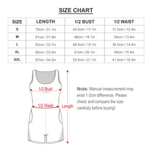 Lade das Bild in den Galerie-Viewer, Ärmelloser Rundhalsausschnitt Jumpsuit Overall QZ6055 für Damen Frauen mit Foto selbst gestalten und bedrucken