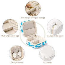 Lade das Bild in den Galerie-Viewer, Schmuckbox Schmuckkoffer Schmuckkasten für Ringe, Ohrringe, Halsketten, Armbänder mit Fotos Muster Text Logo selbst gestalten und bedrucken