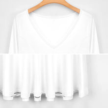 Lade das Bild in den Galerie-Viewer, Einzelbilddruck Oversized V-Ausschnitt Langarm Kleid Blusenkleid B829 mit Fotos Muster Text Logo selbst gestalten und bedrucken