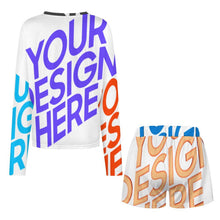 Lade das Bild in den Galerie-Viewer, Multi-Image-Design Damen / Frauen Pyjama Schlafanzug (2 tlg.) 203 mit Foto Design Motiv Text selbst gestalten und bedrucken