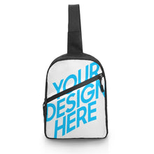 Lade das Bild in den Galerie-Viewer, Unisex Mini Faltbare Brusttasche A004 Schultertasche Umhängetasche Sling Bag Rucksack Crossbody Rucksack mit Foto / Text selbst gestalten und bedrucken