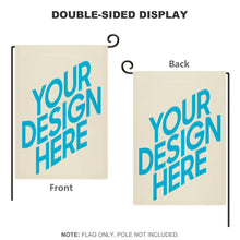 Lade das Bild in den Galerie-Viewer, Gartenflagge (Dichtes Leinen) 12.6"×18.5" Doppelseitiger Druck selbst gestalten und bedrucken