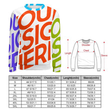 Lade das Bild in den Galerie-Viewer, Multi-Image-Druck Männer / Herren Voll Print Sweatshirt Pullover mit Rundhalsausschnitt & Raglan-Ärmeln mit Fotos Muster Text Logo selbst gestalten und bedrucken